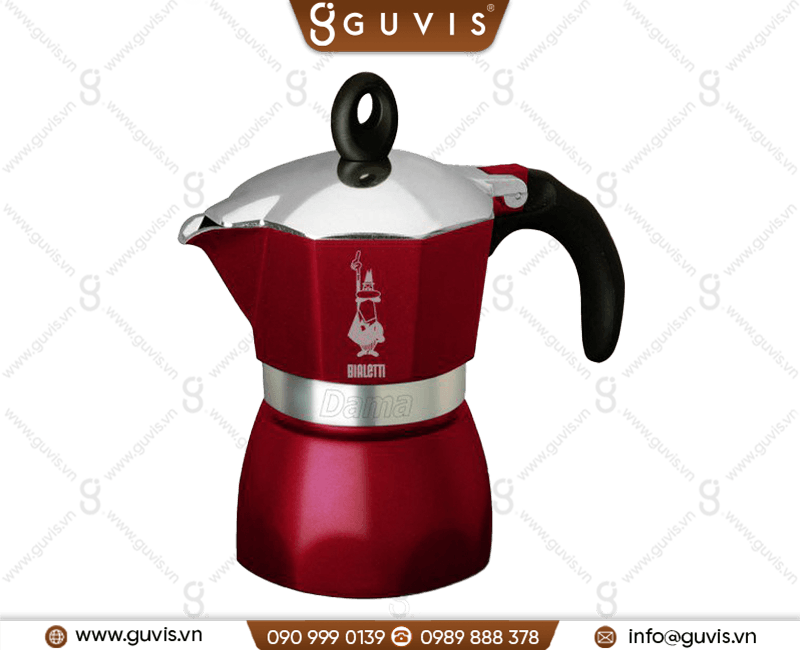 Bình moka pot Bialetti Dama Glamour Red